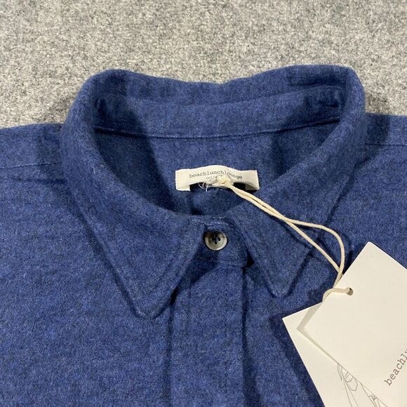 BeachLunchLounge Sally Brushed Knit Shacket Womens X-Large XL Blue Shirt Jacket - Picture 6 of 16